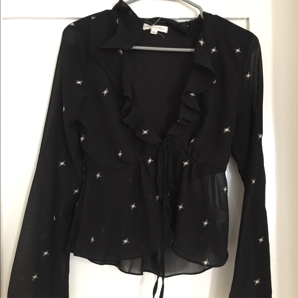 Honey punch black shirt
